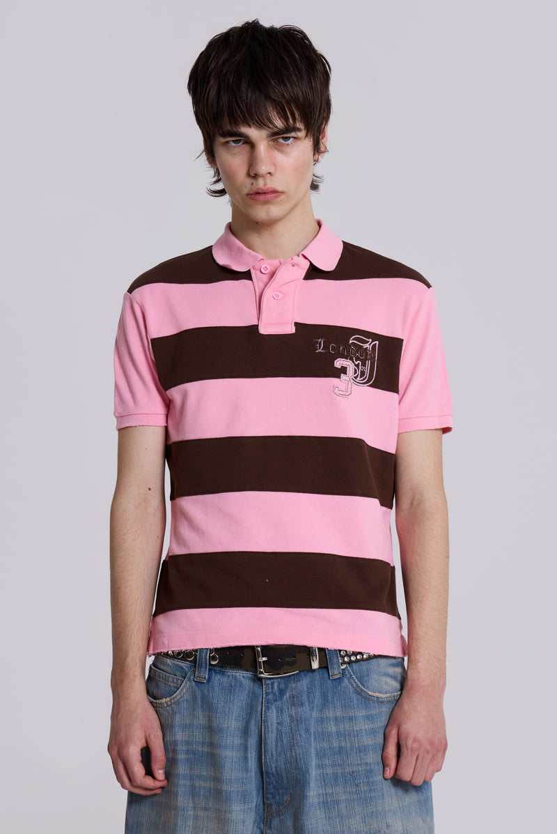 Pink Frat Polo Shirt