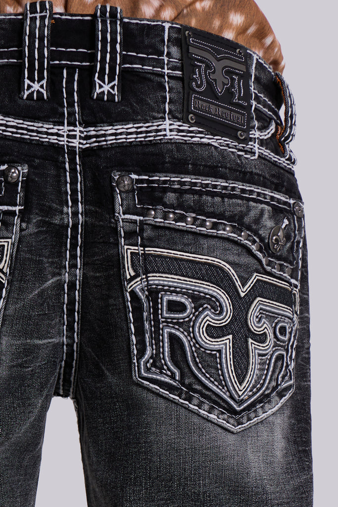 Rock Revival Washed Black Gwen Bootcut Jeans