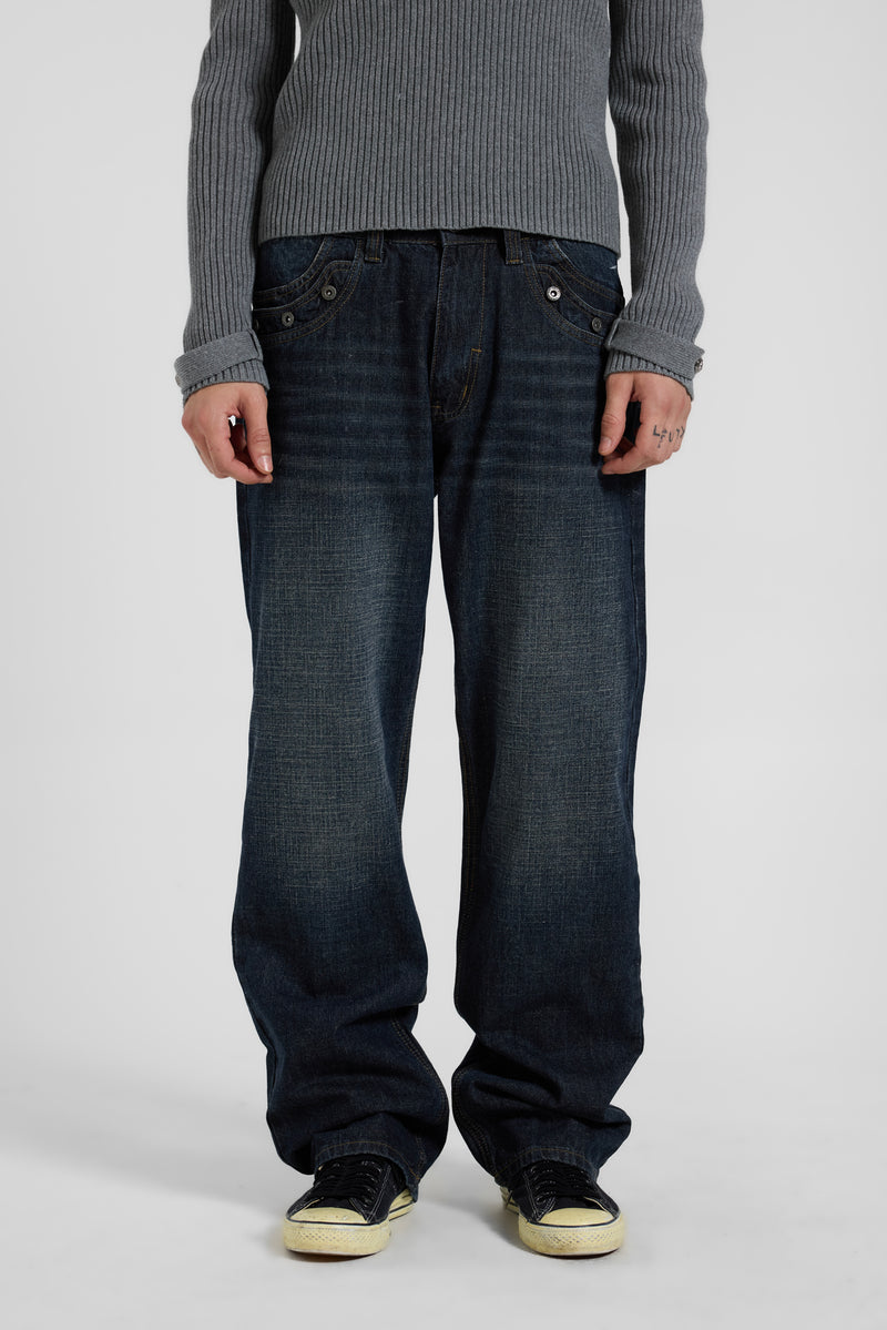 Drummer Low Rise Straight Leg Jeans