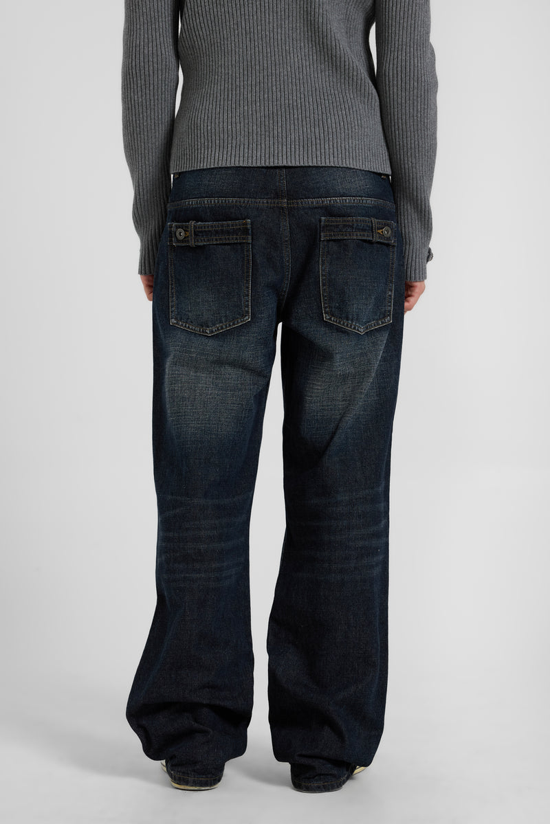 Drummer Low Rise Straight Leg Jeans
