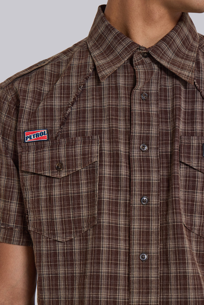 Brown Check Scout Shirt