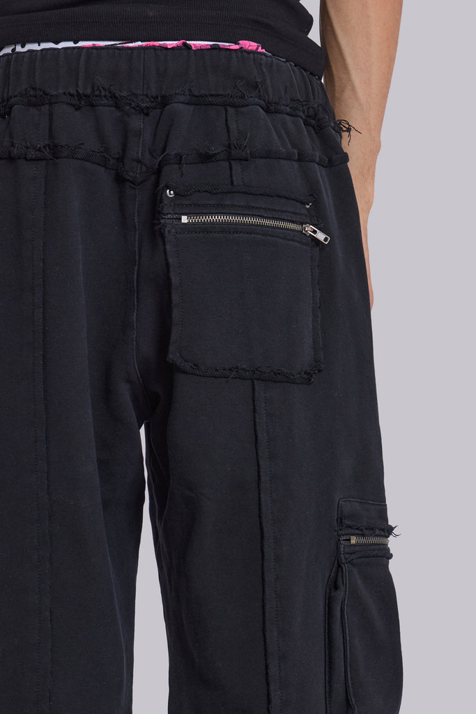 Black Shift Cargo Joggers