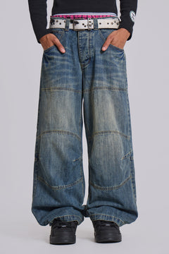 Motor Colossus Jeans - W34 / Blue