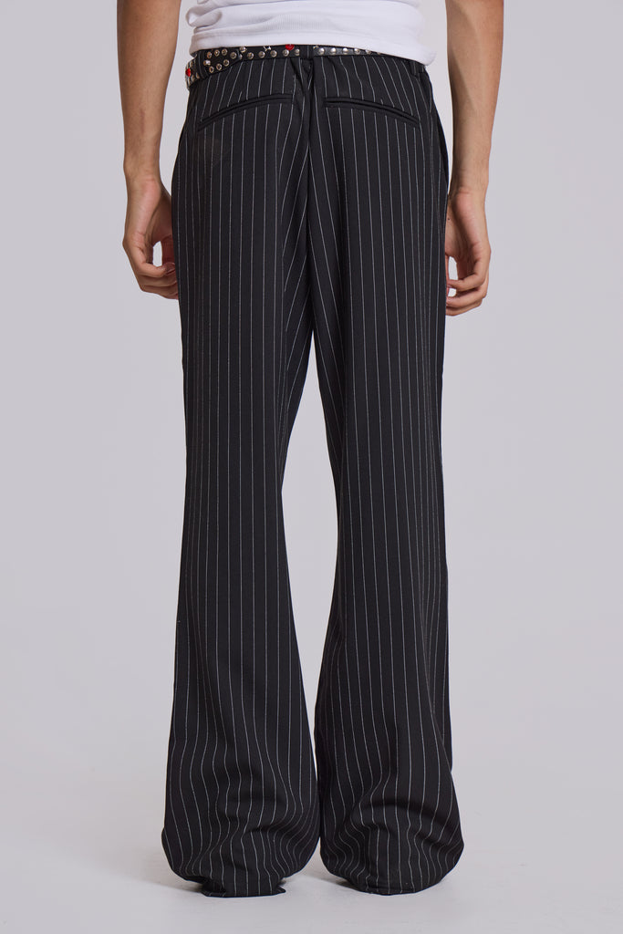 Stacked Bootcut Suit Pants