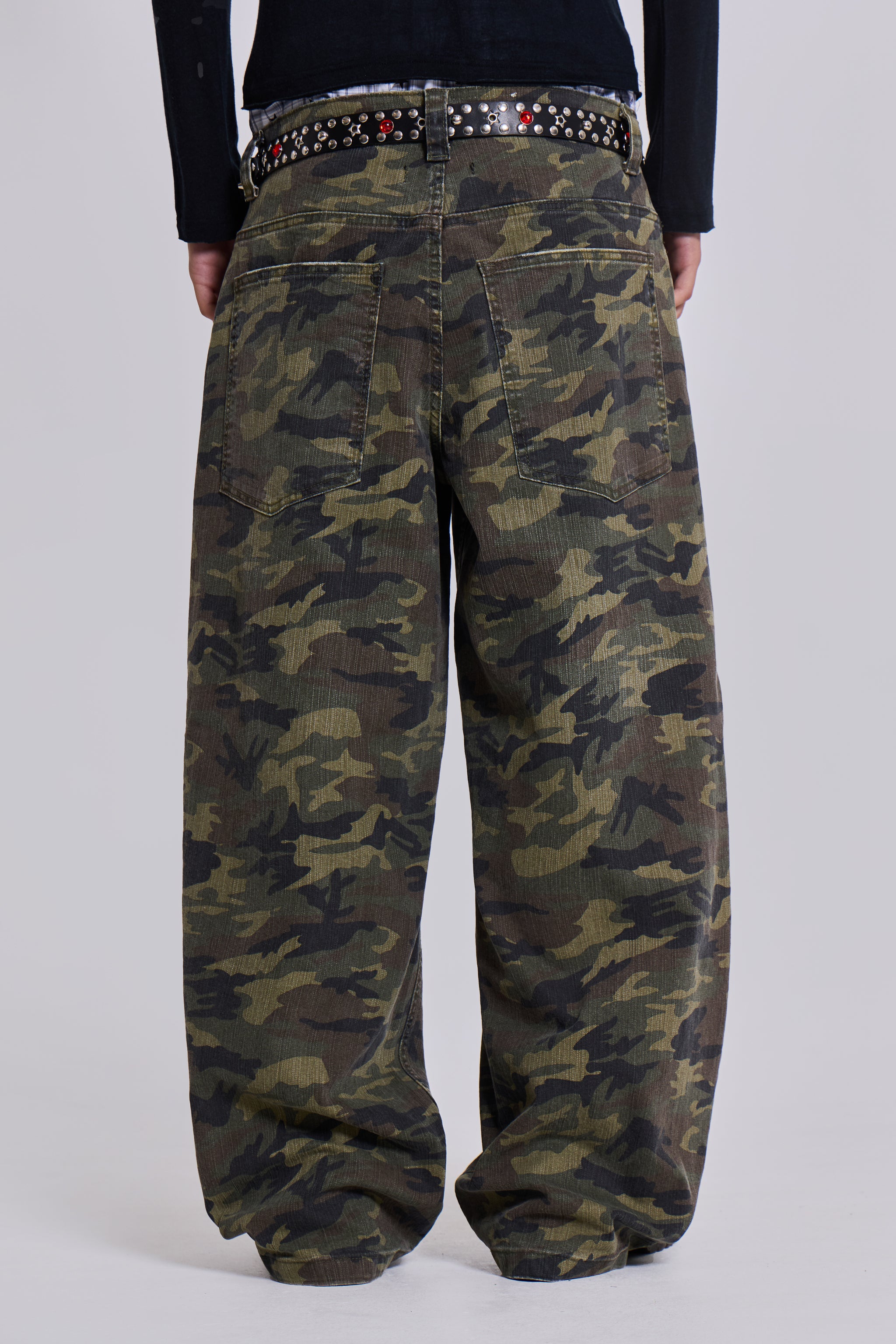 Shop Camo Colossus Baggy Jeans | Jaded London | Clothing