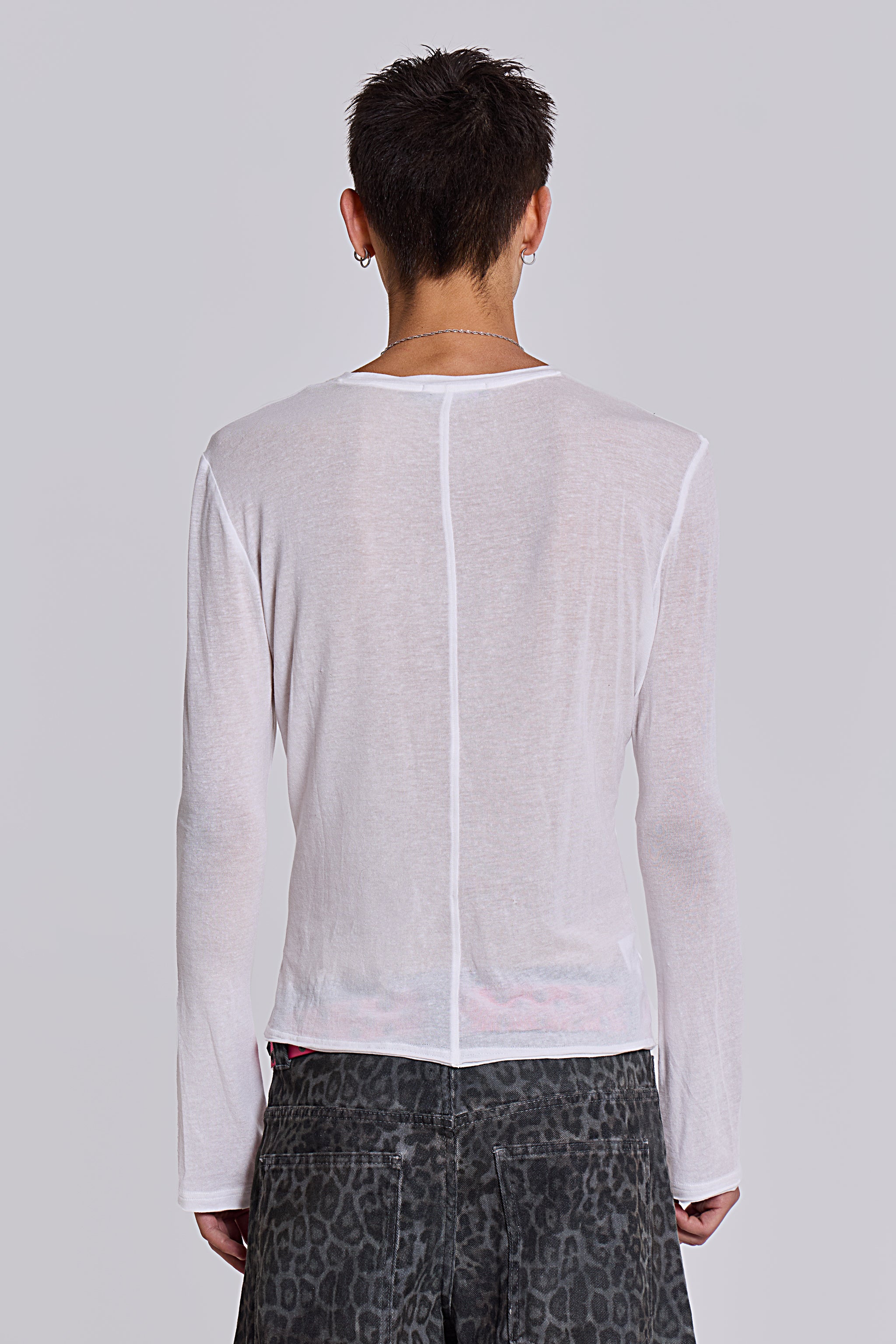 White Mist Long Sleeve Top