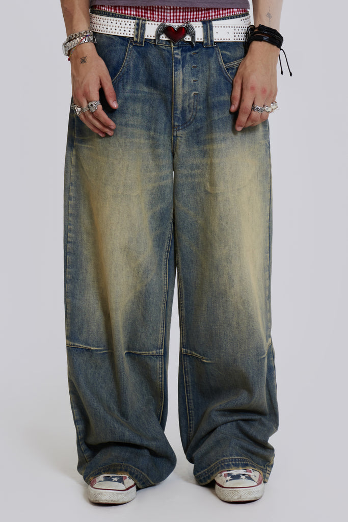Union Jack Low Rise Colossus Jeans | Jaded London