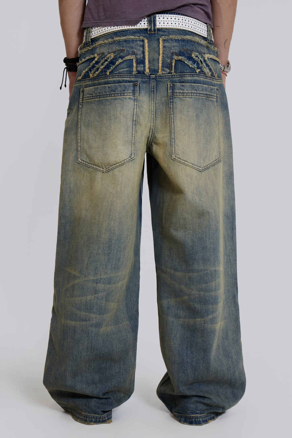 Union Jack Low Rise Colossus Jeans | Jaded London