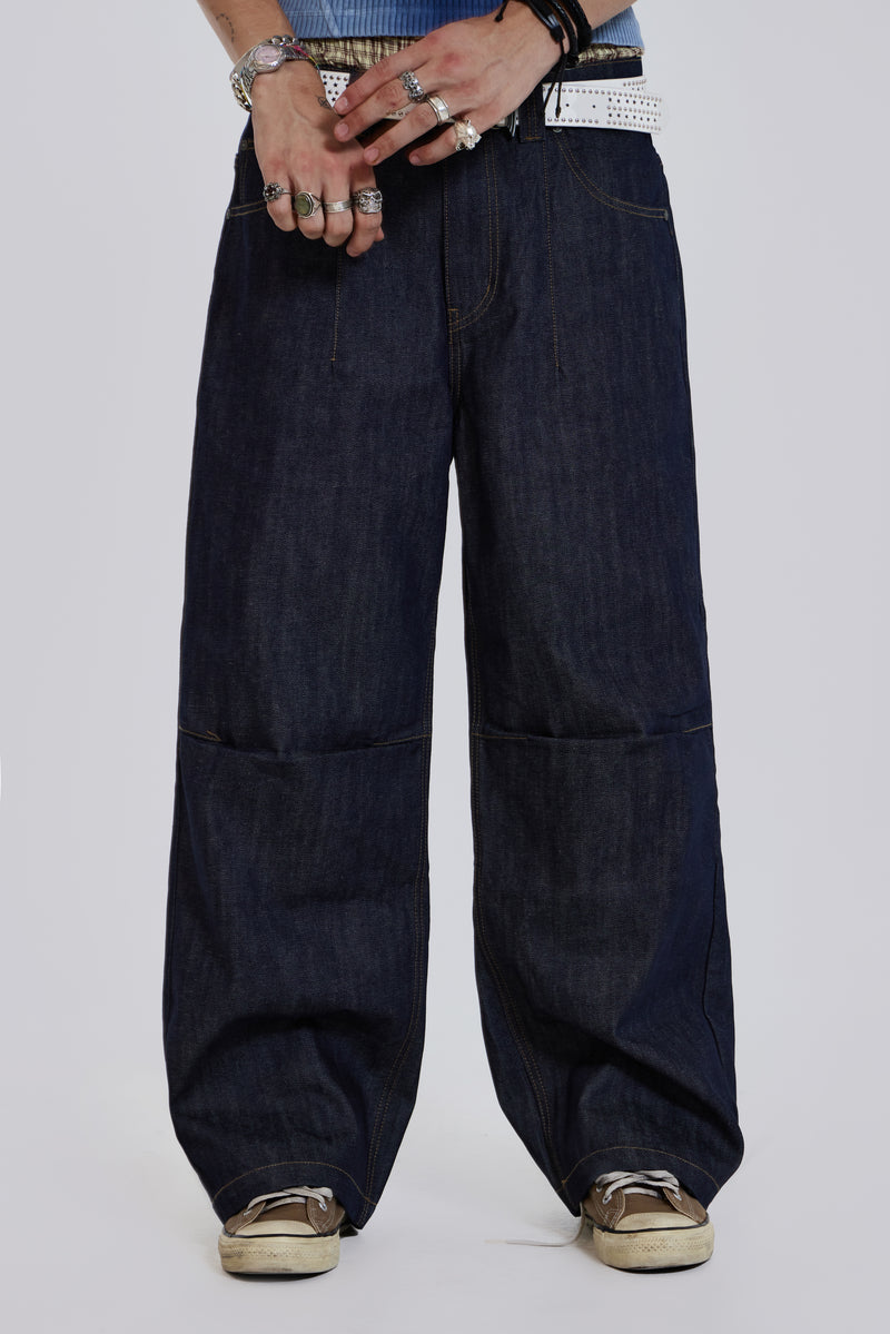 Shop Raw Blue Denim Razor Jeans | Jaded London | Clothing