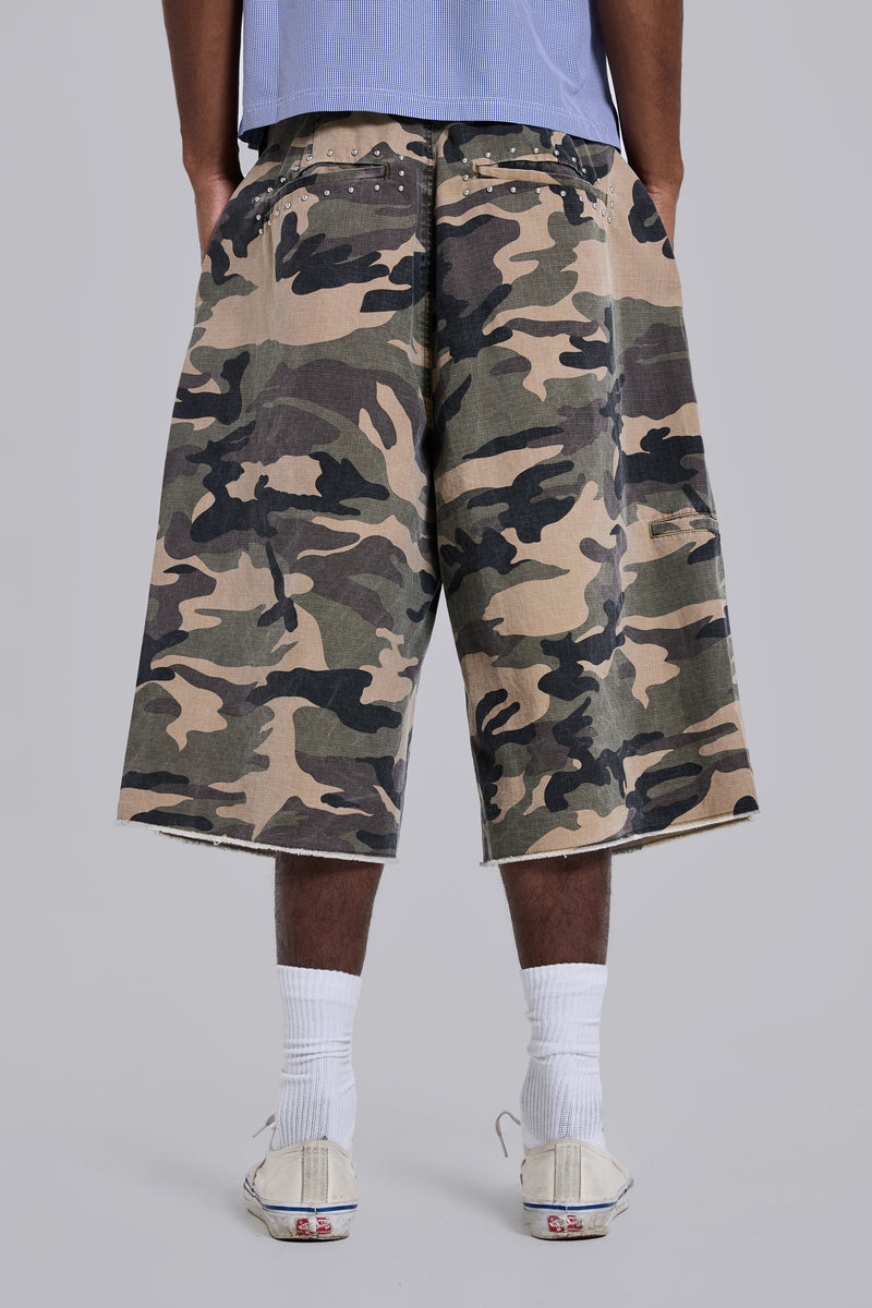 Ripstop Camo XL Goliath Shorts | Jaded London | Clothing