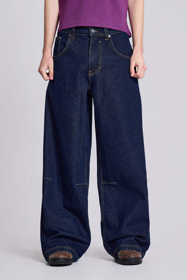 Indigo Low Rise Colossus Baggy Jeans