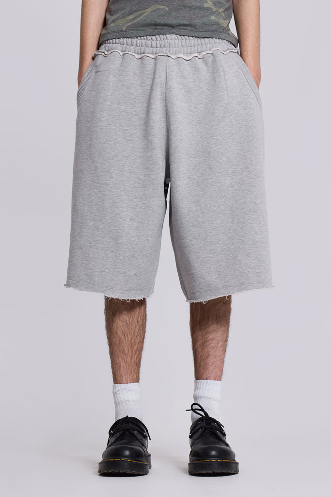 Grey Marl Colossus Jogger Shorts