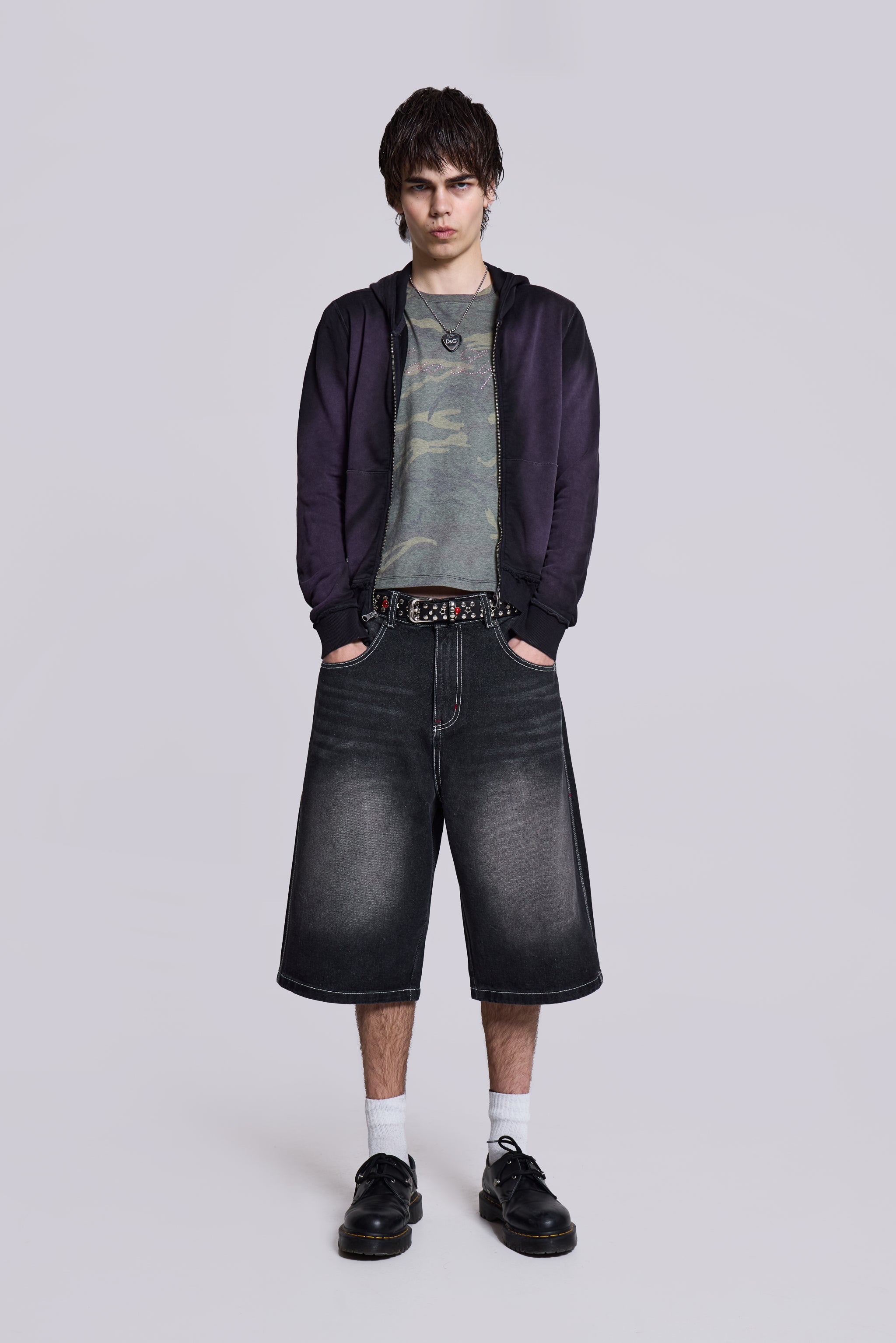 J Jorts in Black