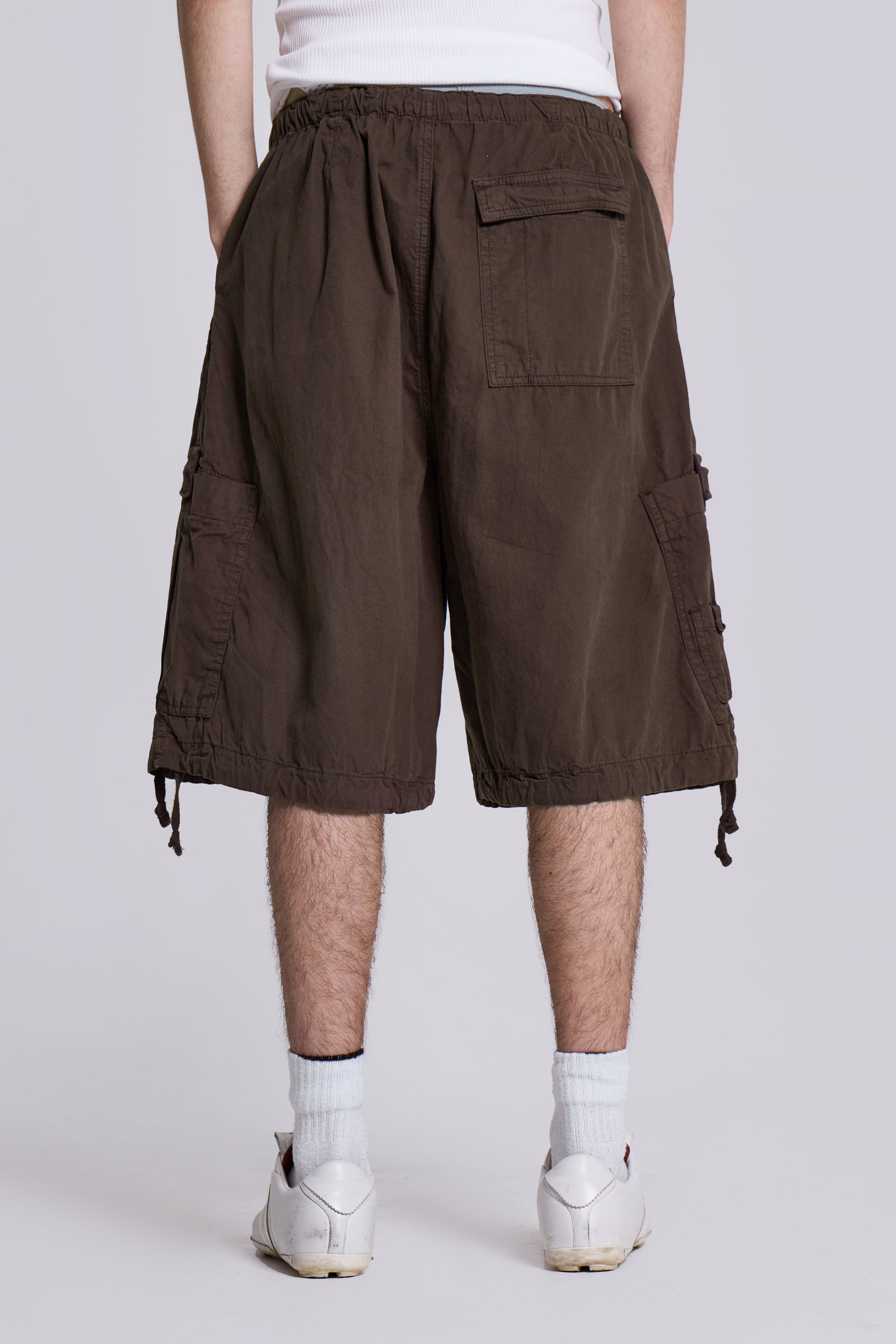 Brown Oversized Cargo Shorts | Jaded London