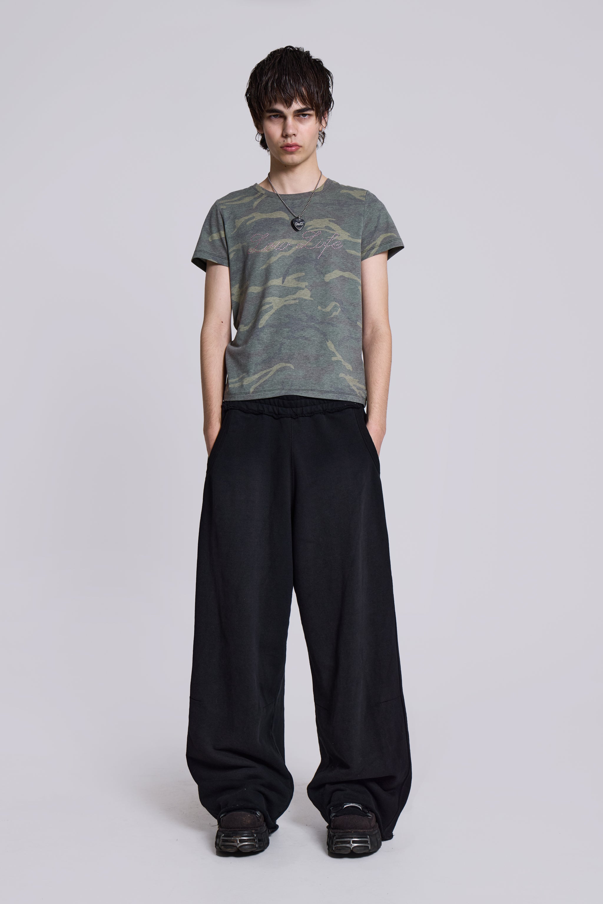 Mousse Black Hero Stripe Joggers