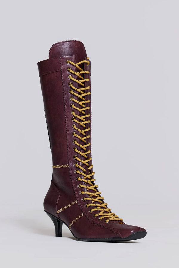 Burgundy Brooke Boxing Boot