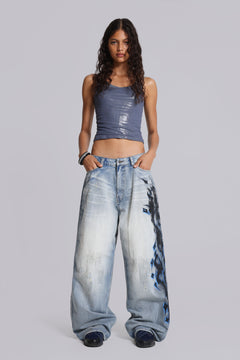 Spike Airbrush XL Colossus Jeans - W36 / Blue