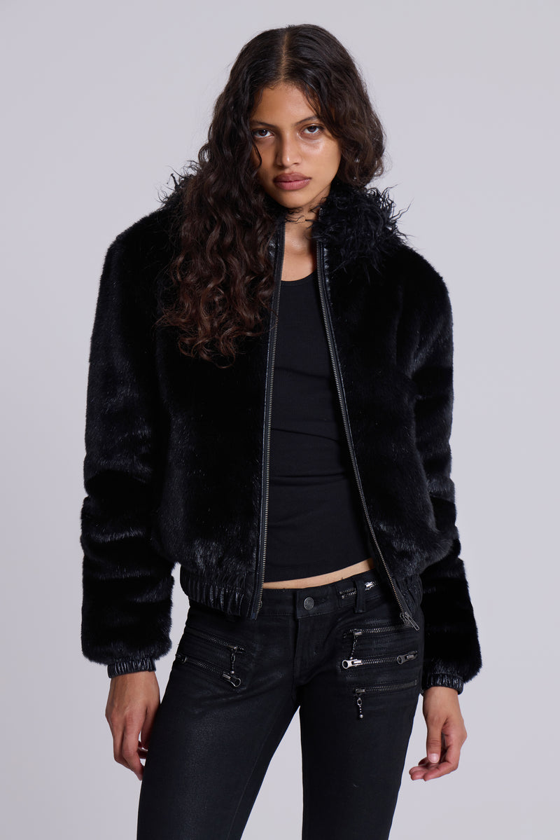 Raven Faux Fur Jacket