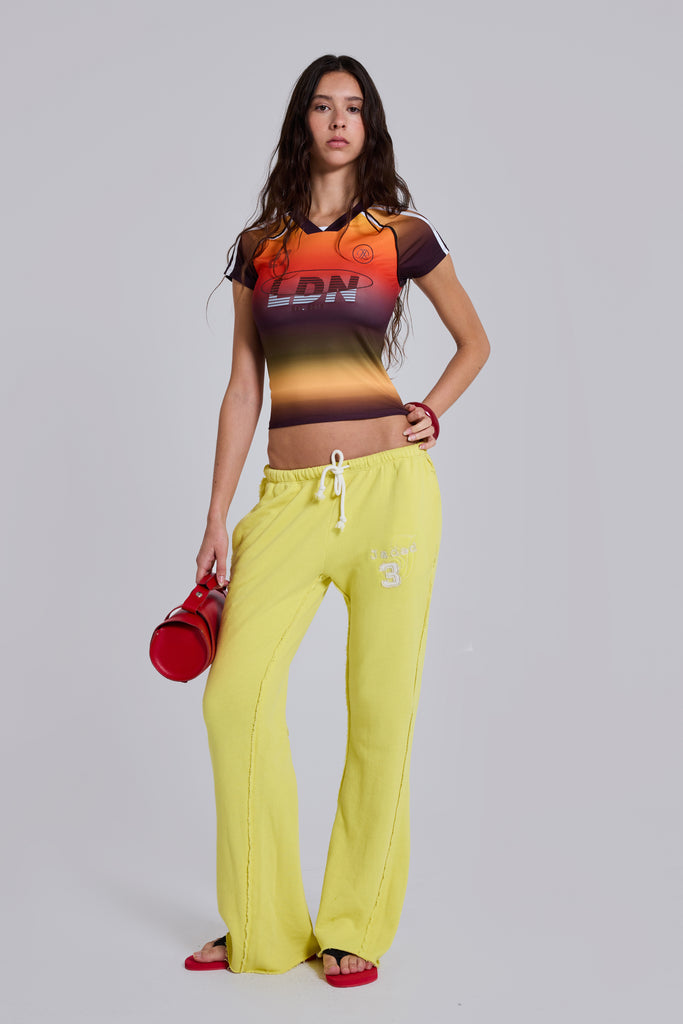 Ombre No.13 Football Baby Tee | Jaded London | Clothing