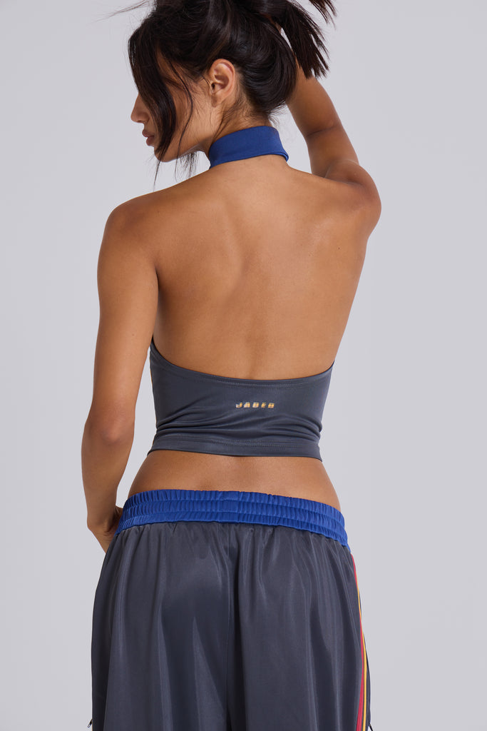 Halter Football Pitchside Football Halter Polo Top | Jaded London | Clothing