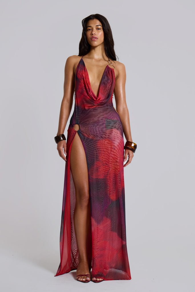 Sedona Red Floral Maxi Dress | Jaded London | Clothing Sedona Red Floral Maxi Dress | Jaded London | Clothing