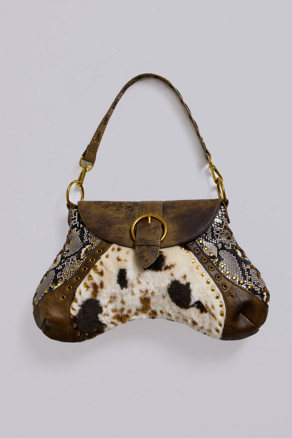 Ophidian Cow Shoulder Bag