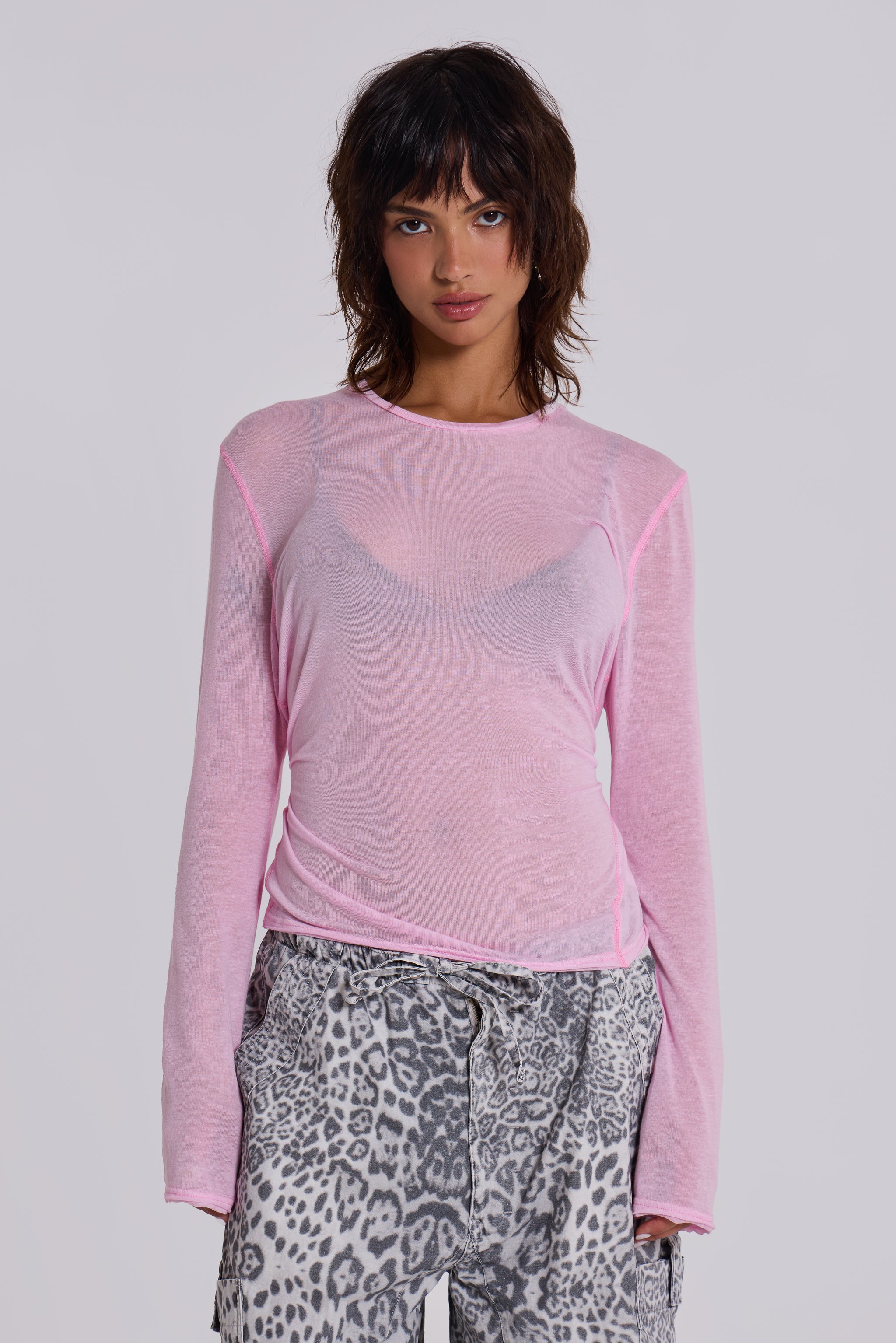 Pink Mist Long Sleeve Top