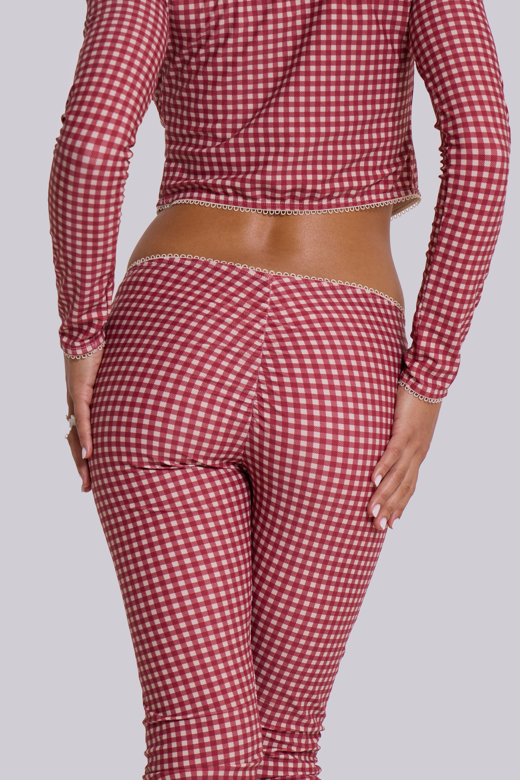 Freda Gingham Swim Capri Trousers