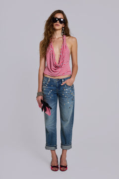 Cooper Embellished Crop Jeans – view 1