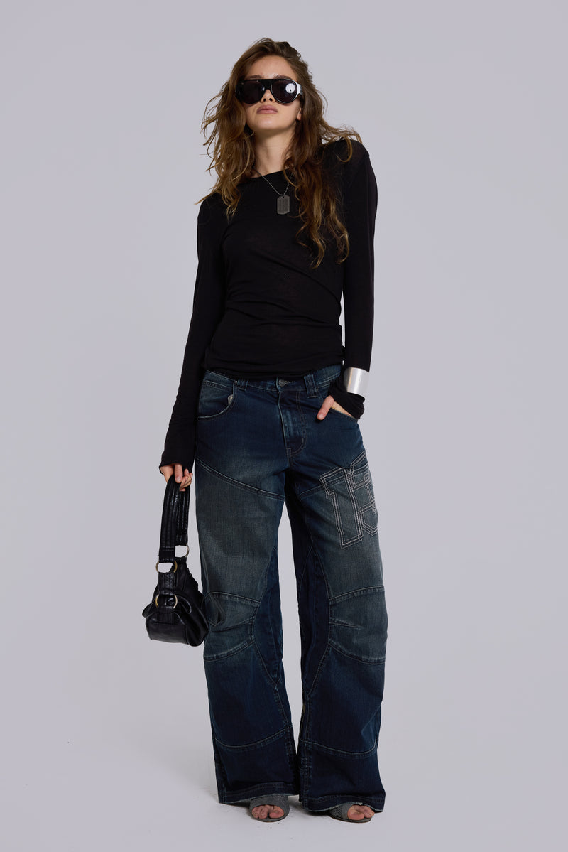 Black Mist Long Sleeve Top
