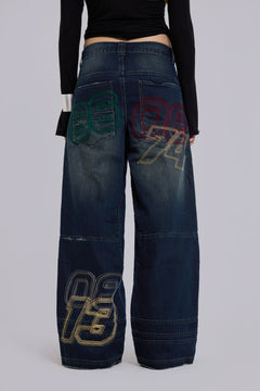 2K13 Moto Panelled Colossus Jeans - W30 / Blue