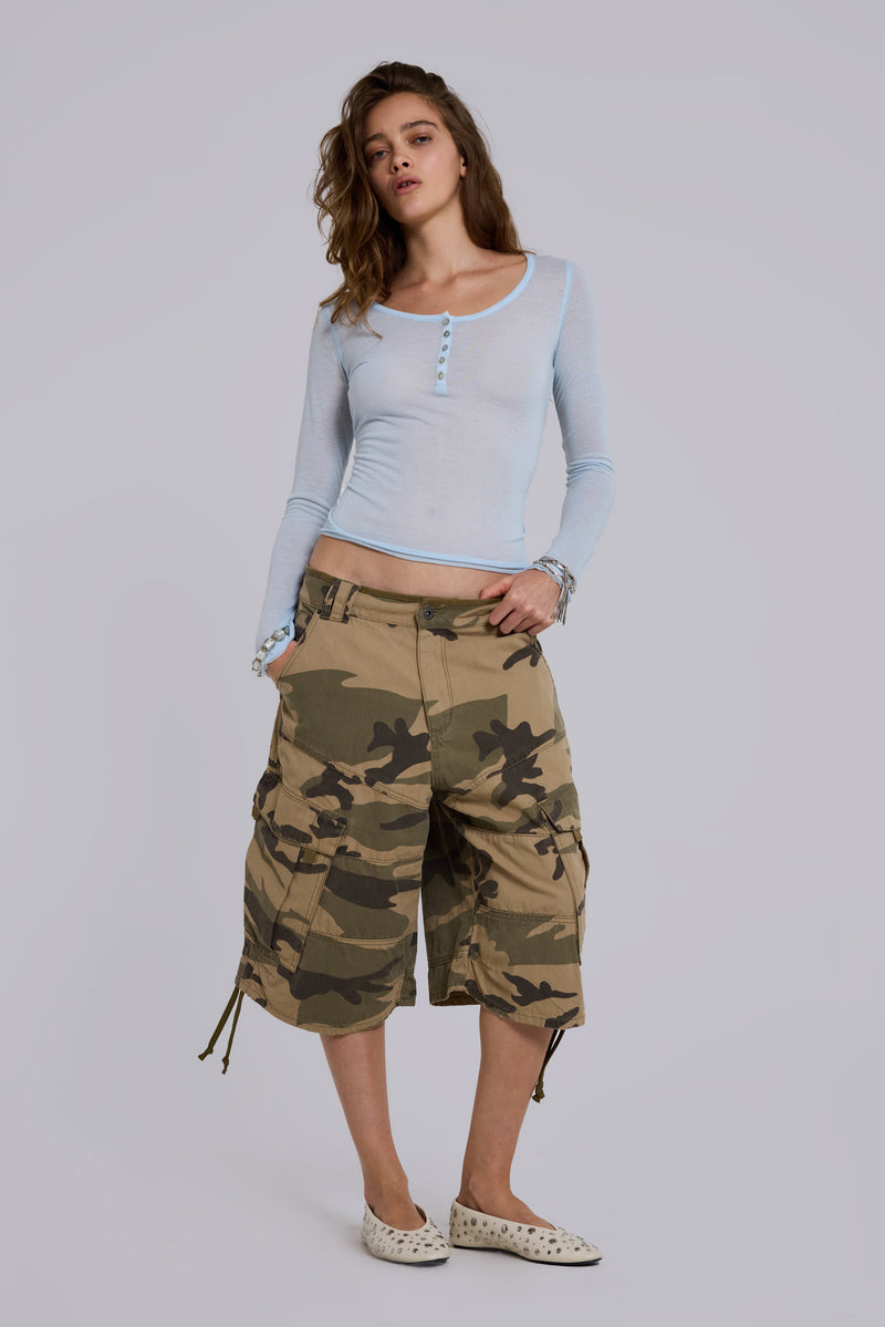 Faded Camo Cadet Shorts