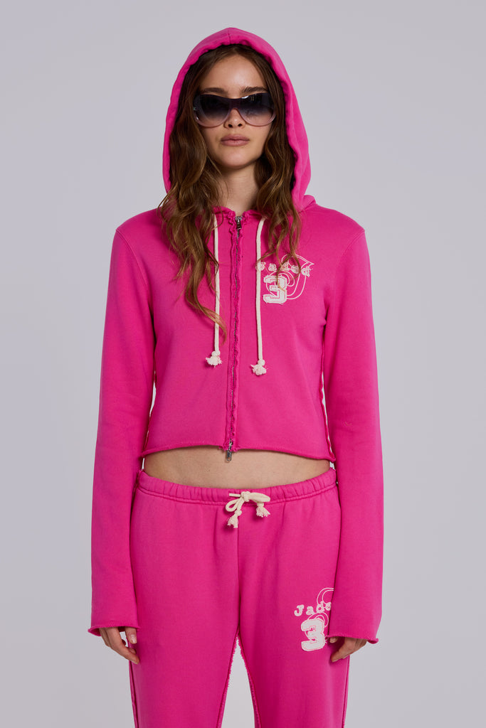 Cleo Slouchy Bootcut Jogger in Pink