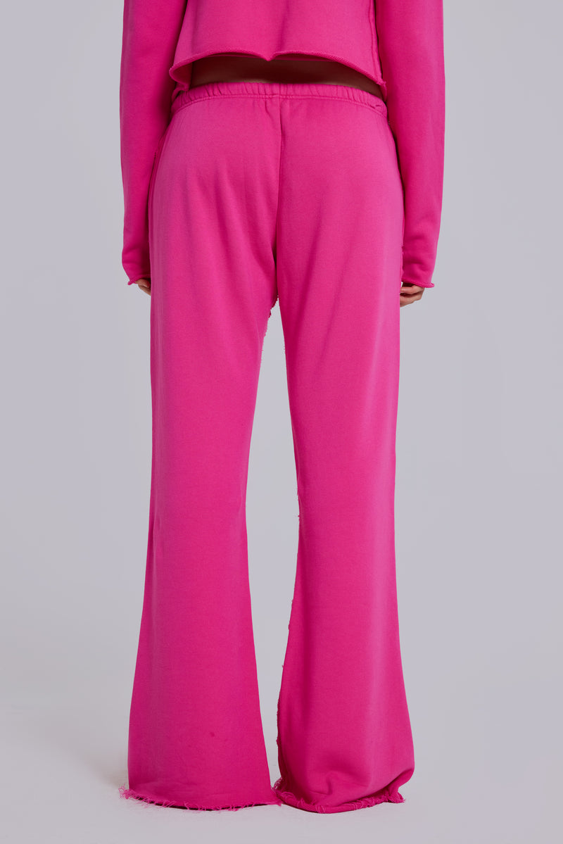 Cleo Slouchy Bootcut Jogger in Pink