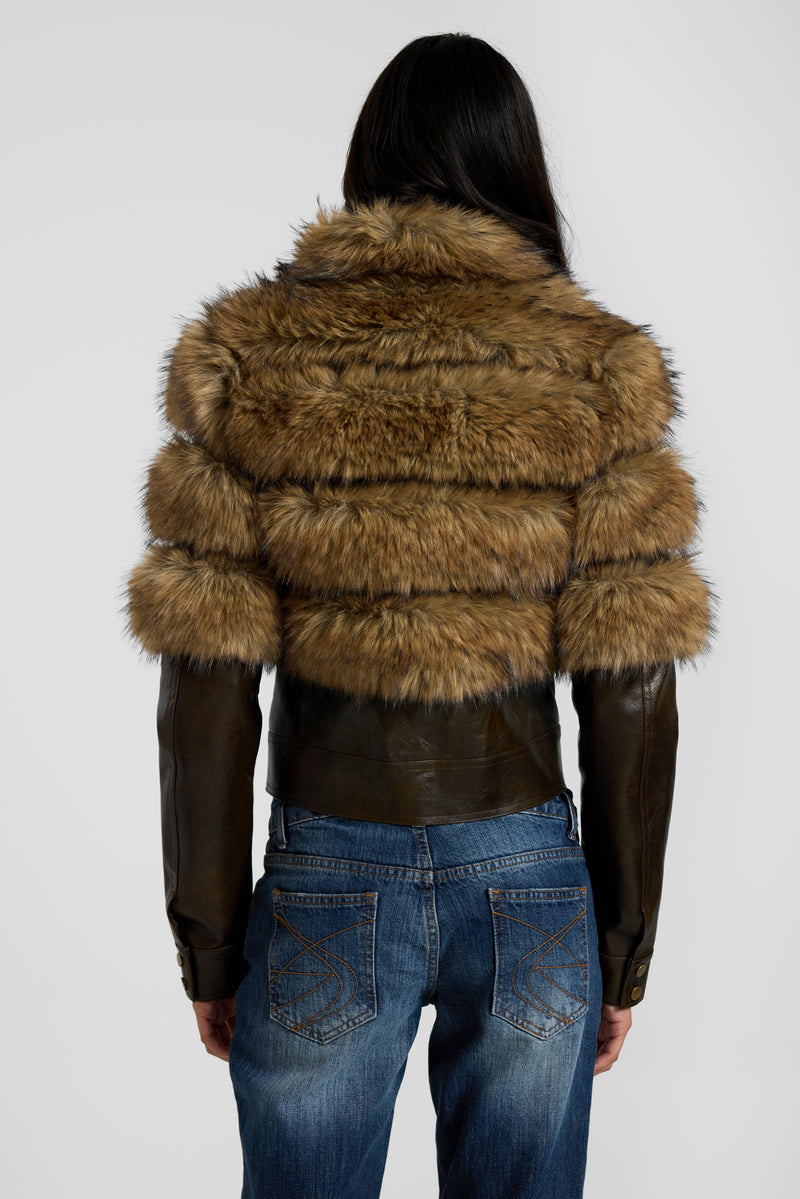 Palime Pelted Faux Fur Jacket
