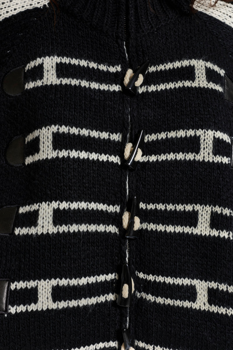 Loli Toggle Knitted Bomber Jacket
