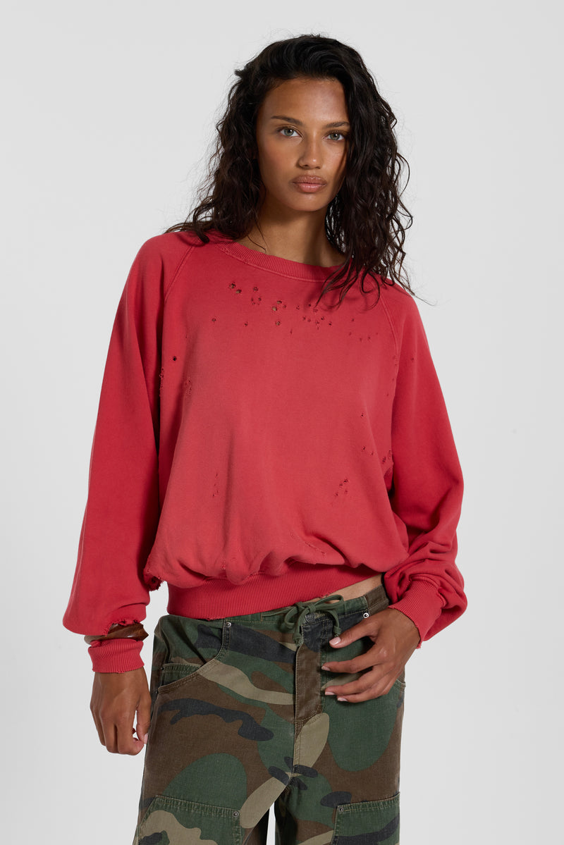 Red Sun Fade Crewneck