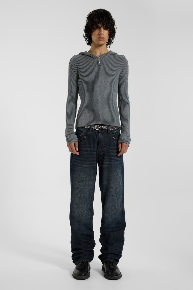 Dornan Drummer Knit Hoodie - JMKW6785_FLF1