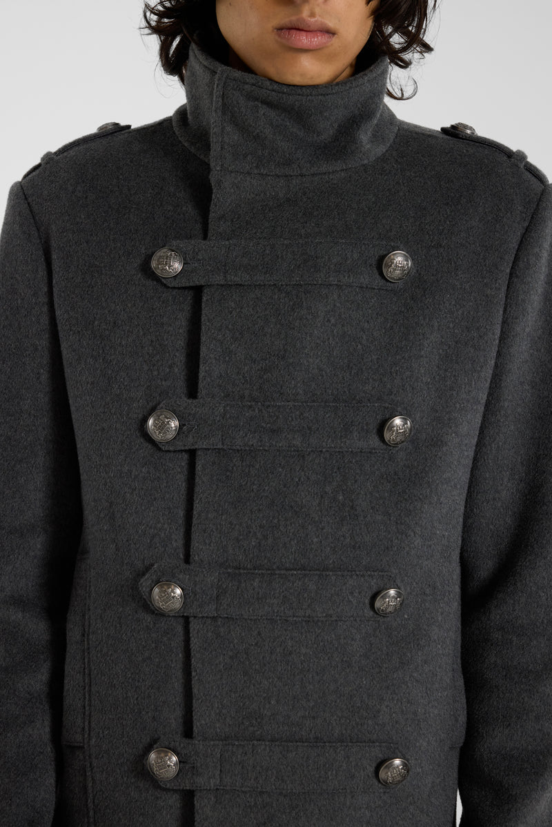 Ornate Double Breasted Military Jacket - JMJK6719_F7