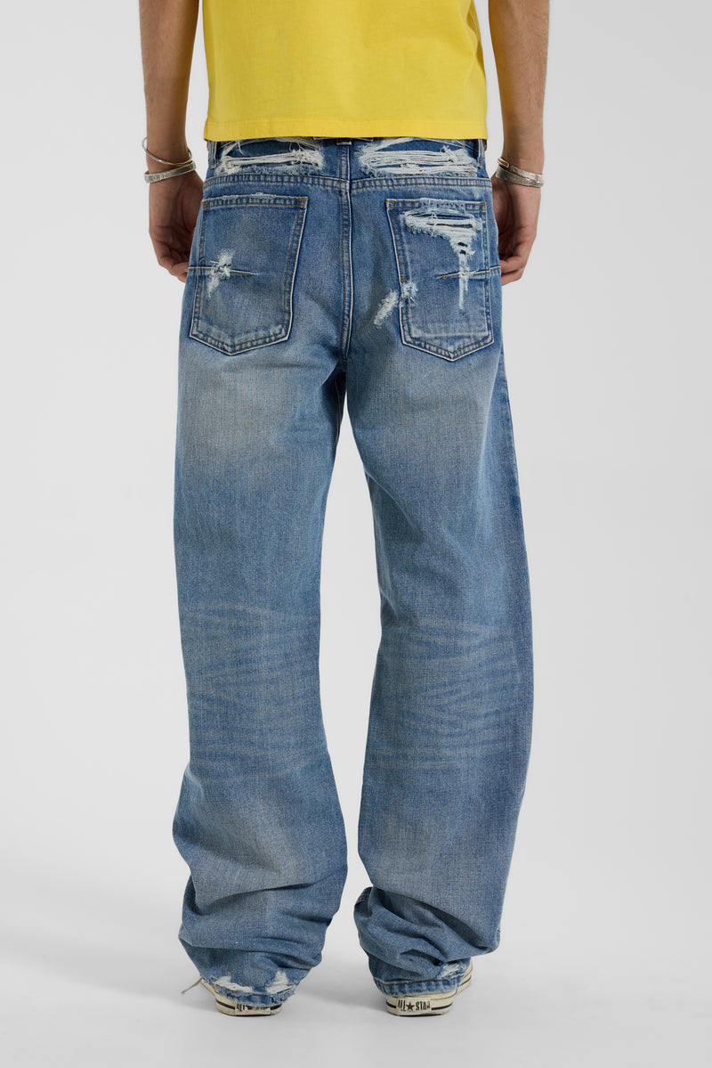 Metal Stud Waistband Muse Jean - JMJE6671_B1
