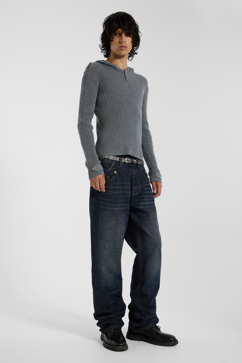 Drummer Low Rise Straight Leg Jeans - JMJE6323_FLF2