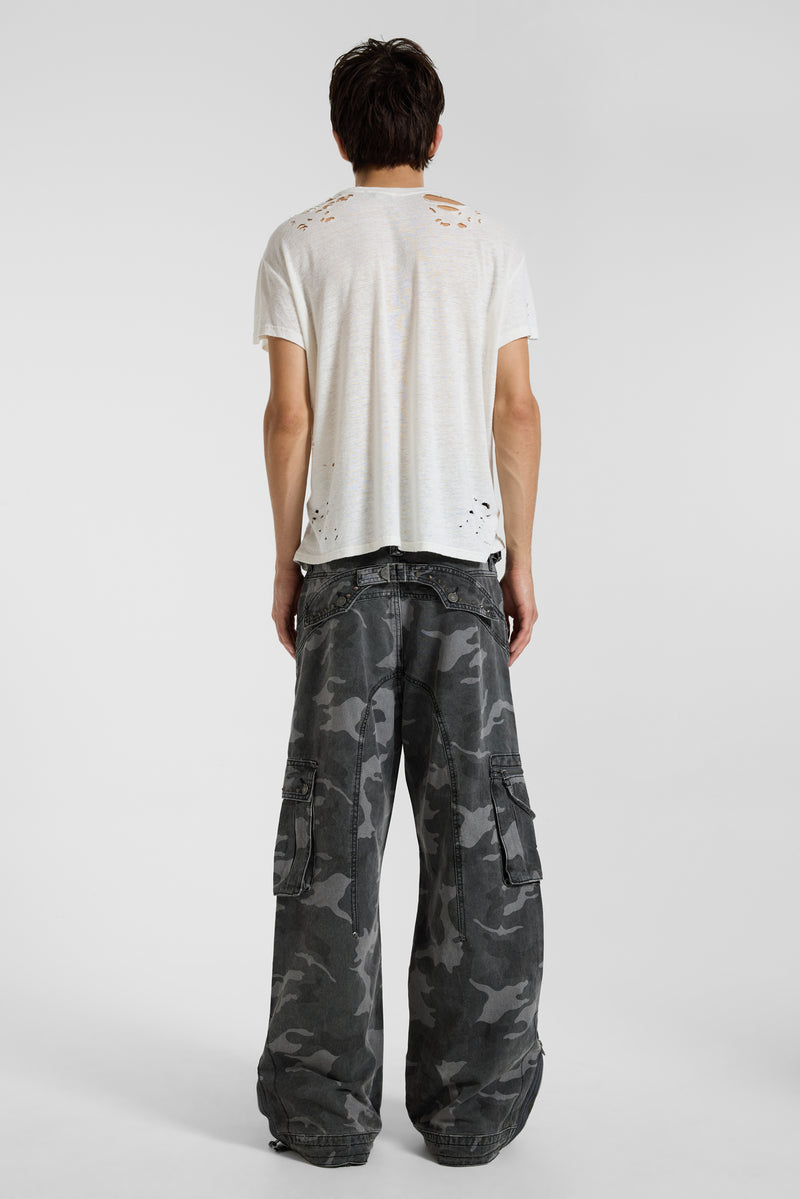 Washed Black Trooper Camo Cargo Pant – view 10