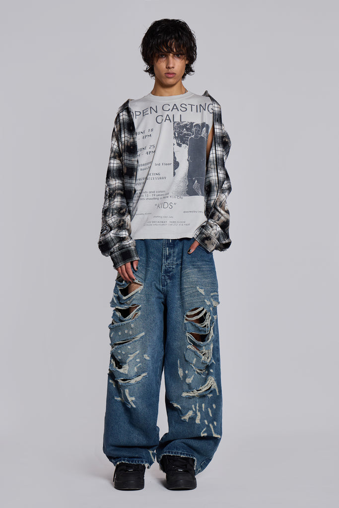 Open Casting White Tank Top