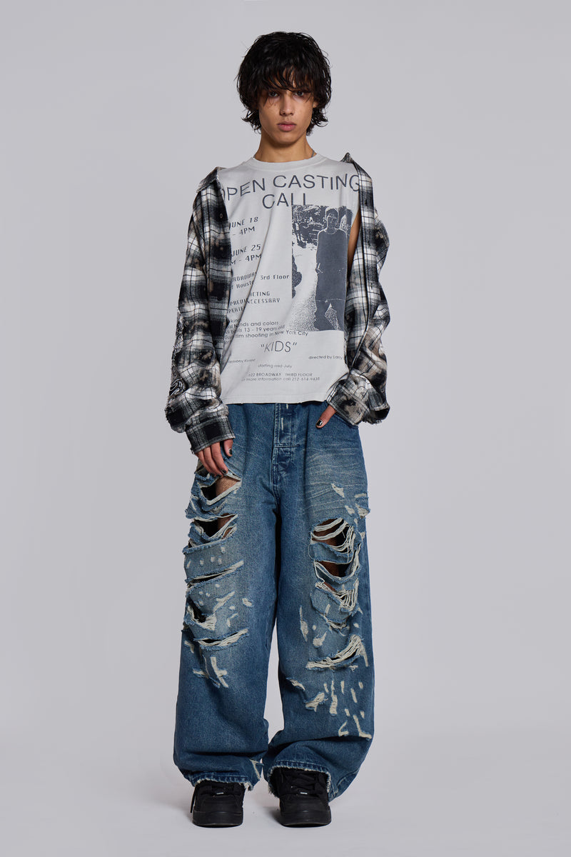 Open Casting White Tank Top