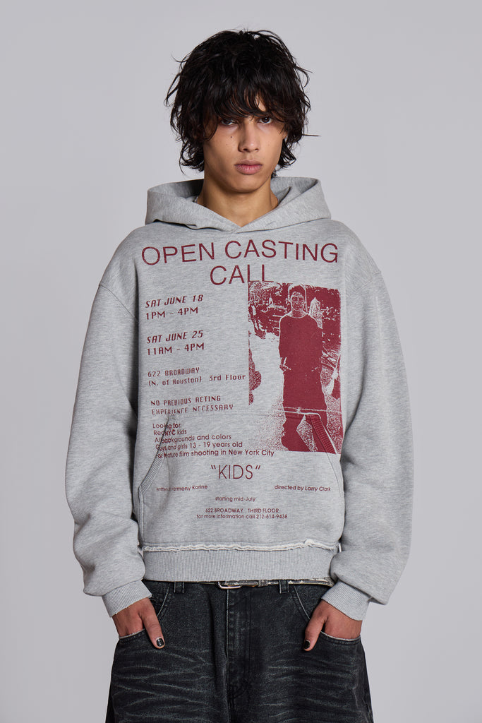 Open Casting Grey Marl Hoodie