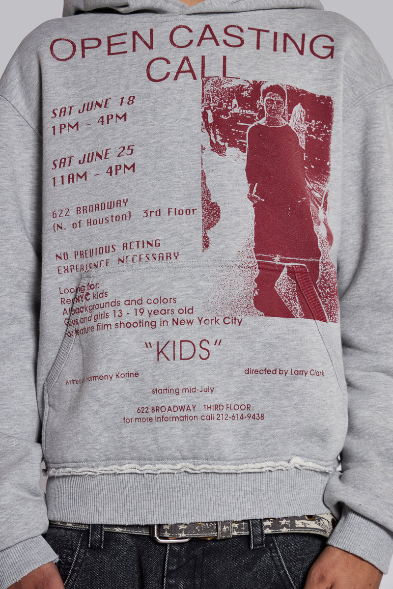 Open Casting Grey Marl Hoodie