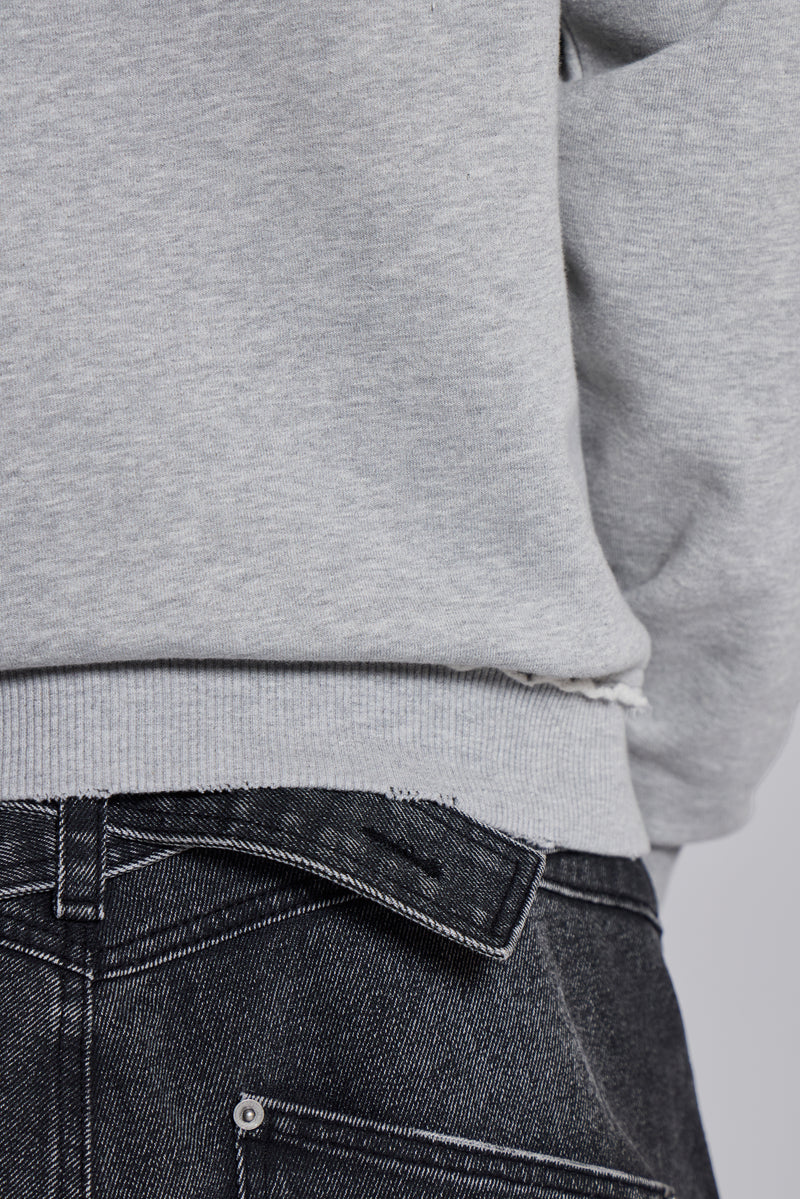 Open Casting Grey Marl Hoodie