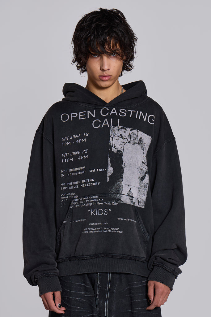 Open Casting Black Hoodie