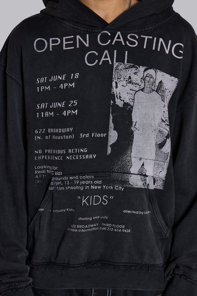 Open Casting Black Hoodie
