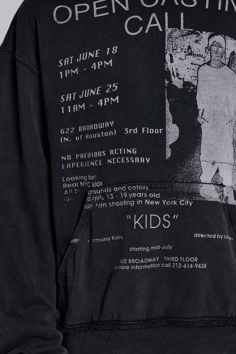 Open Casting Black Hoodie